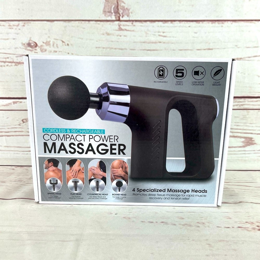 Cordless Rechargeable Compact Power MASSAGER - NWT - Finelife Products